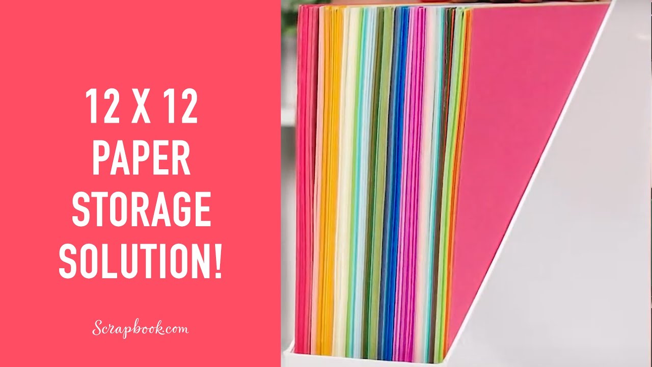 12 x 12 PAPER STORAGE YOU CAN USE!! easy to make 12x12 CUBBY!! 