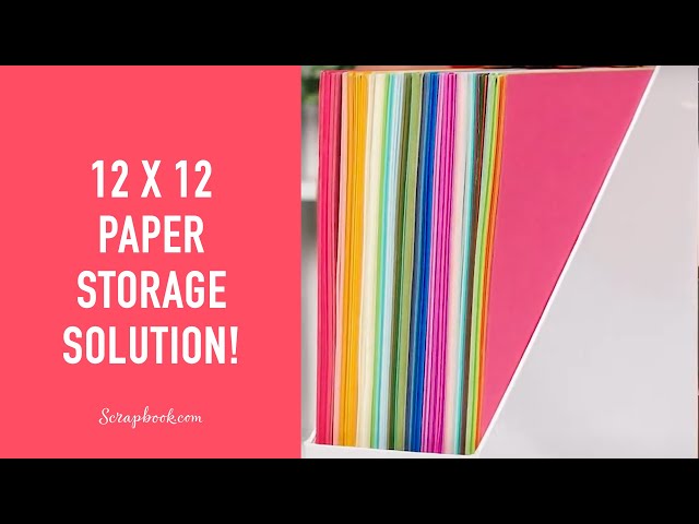 12x12 Scrapbook Paper Storage Ideas That Actually Work 