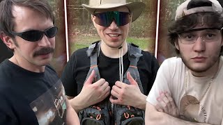 ГЛЕБ ОТДЫХАЕТ НА ПРИРОДЕ с ЮРОЙ, РОМОЙ и ВОЛОДЕЙ / СТРЕЛЬБА ПО ТАРЕЛКАМ | Sasavot