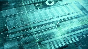 Animated virtual 3D space of big data.