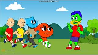 Caillou Daillou Gumball Y Darwin Matan A Dino Danonino Y Son Castigados