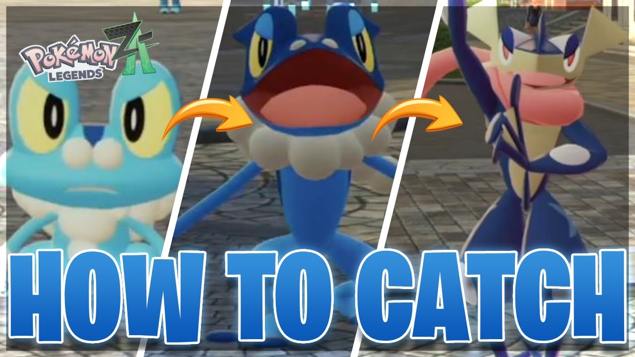 Как поймать Фроки и превратить его в Фрогадира и Грениндзю в Pokemon Legends Z-A!