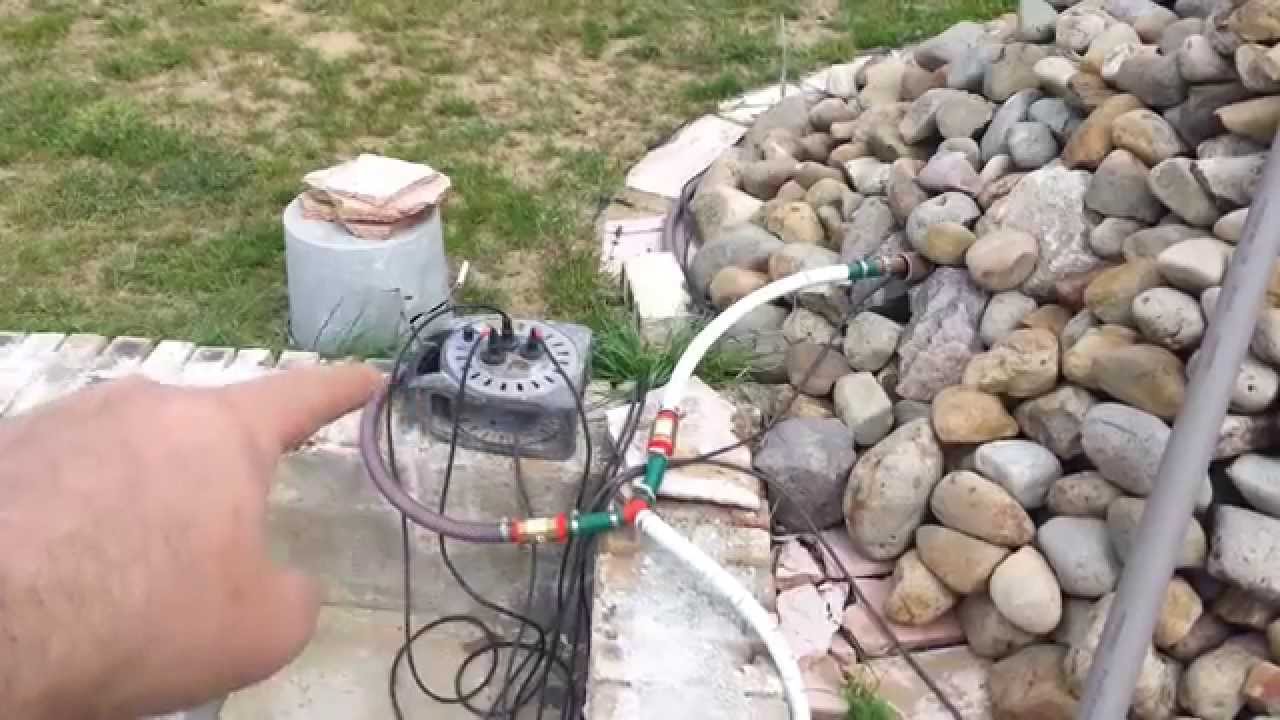 Home-made pond filtering equipment. - YouTube