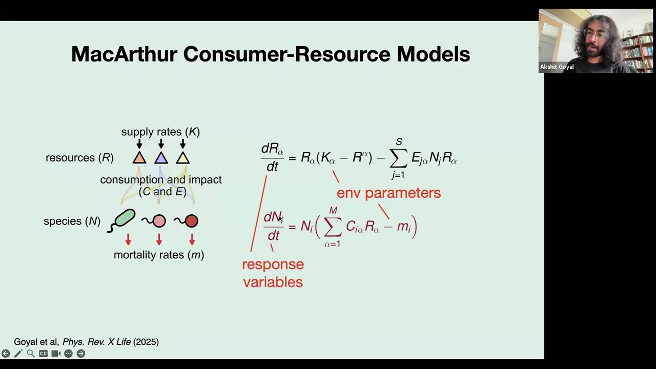 Akshit Goyal - Predicting Ecosystem Responses to Perturbations via a Geometric Approach