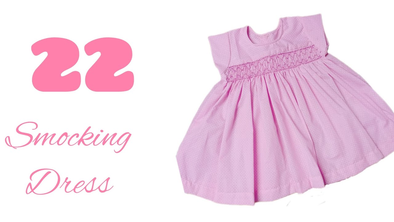 22 smocking dress👗#craft #babydress #fashion #handmade #newbornbabydress #smocking #tailoring