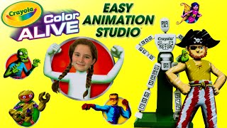 Crayola Color Alive Easy Animation Studio Unboxing & Review - Superhero in Space screenshot 3
