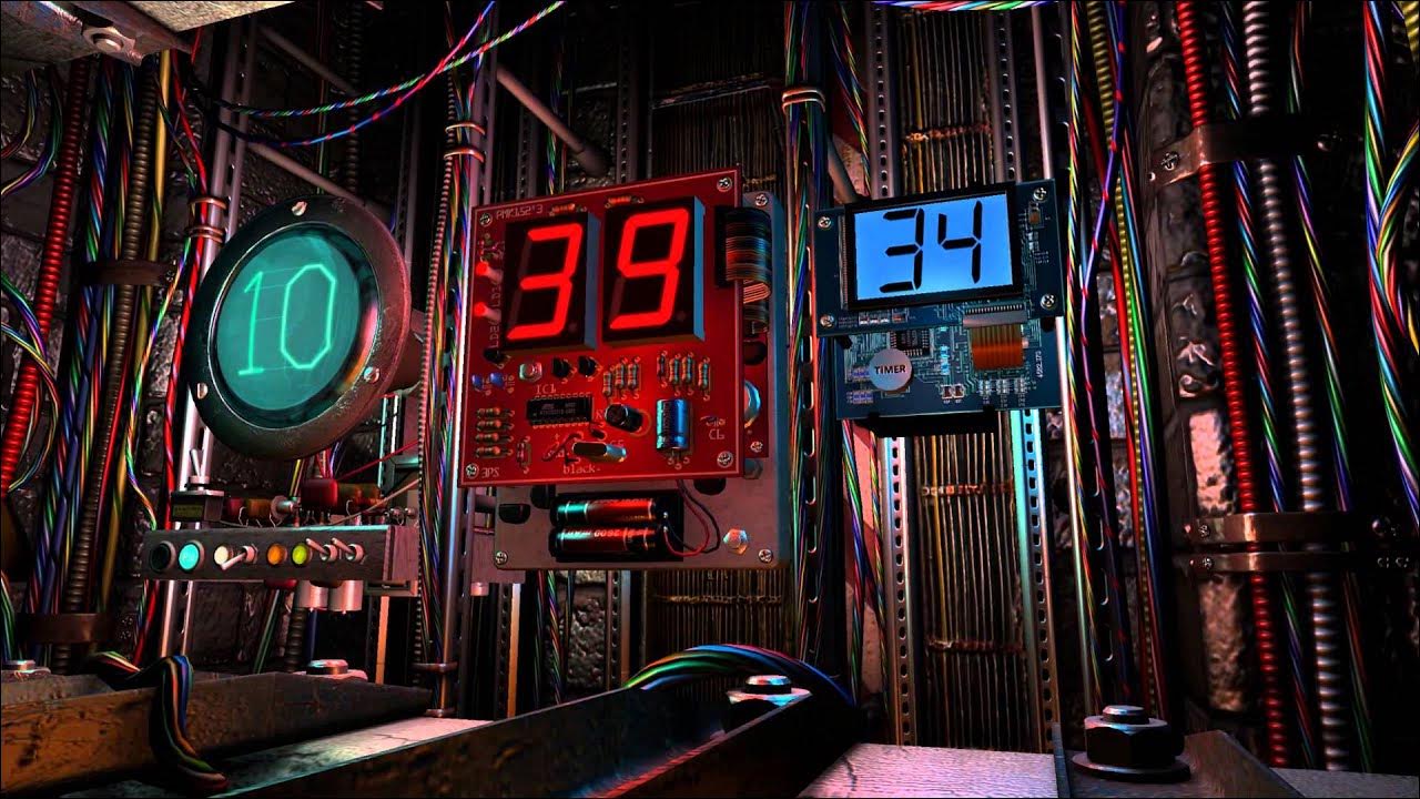 Digital Clock 3D Screensaver - YouTube