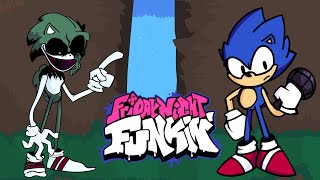 Friday Night Funkin&#39; VS Sonic.Drowned EXE CREEPYPASTA - Deep Depth Riot (FNF MODS)