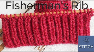 How to knit & bind off the original Fisherman