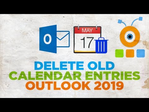 How to Delete Old Outlook Calendar Entries 2019 | How to Remove Old Calendar Entries in Outlook 2019