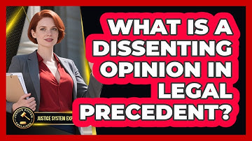 What Is A Dissenting Opinion In Legal Precedent? - Justice System Explained