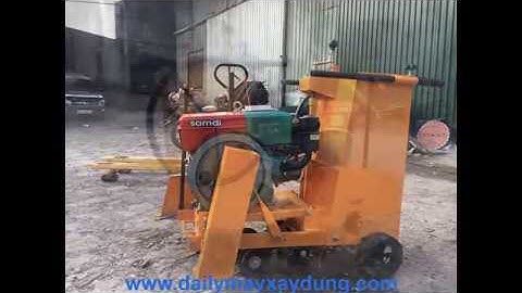 Máy cắt bê tông đường nhựa chạy dầu Diesel