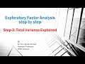 Exploratory Factor Analysis: Step 3/5 -Total Variance Explained (Business Analytics for MBA/PGDM)