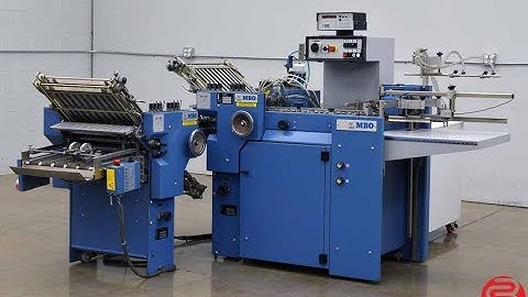 MBO B118 Pile Feed Paper Folder w/ 8 Page Unit and Gluing Unit