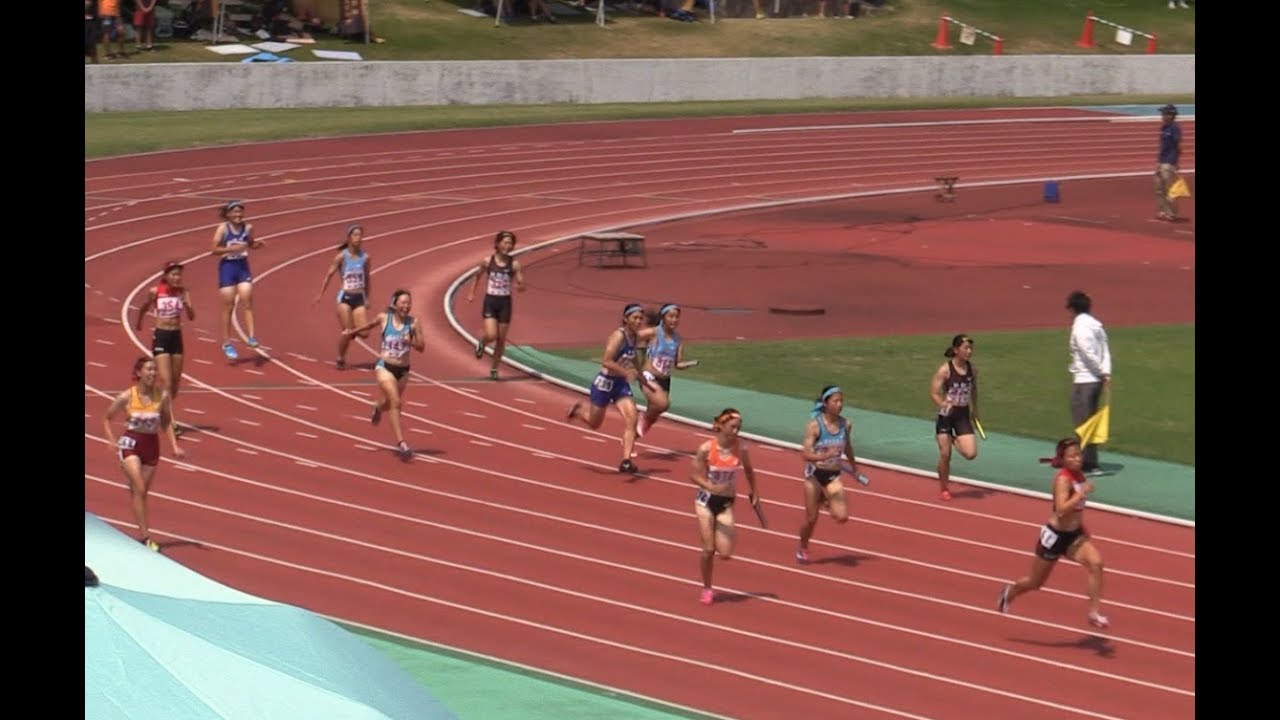 女子4 100mリレー決勝 滋賀ユース選手権 陸上 19 8 18 Youtube