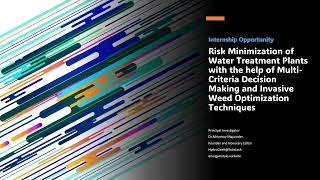 Risk Minimization of WTP with the help of MCDM and Invasive Weed Optimization Techniques #internship