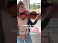 Karolina Protsenko is working on her new violin piece 🎻