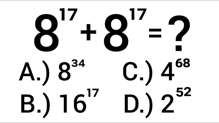 A Nice Exponents Problem • Sum of powers
