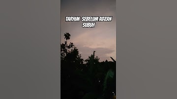 Tarhim sebelum adzan subuh merdu. Yg bikin kangen akan tempo dulu. #tarhimsubuh