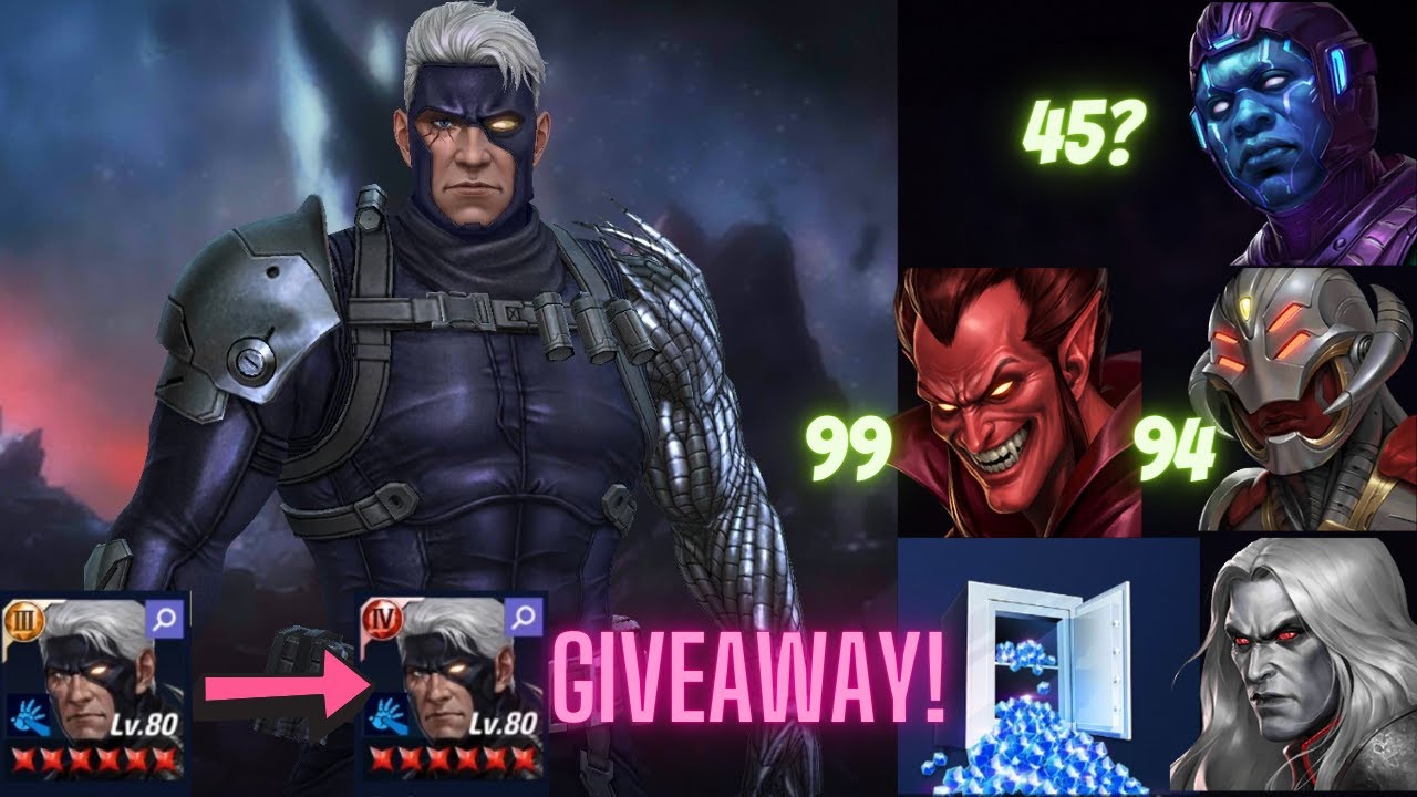 LVL 80 VS T4 CABLE - MEPHISTO 99 / ULTRON 94 / KANG 45?/ GBR - Coupon Giveaway - Marvel Future Fight
