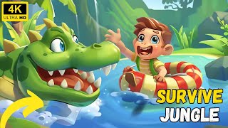 Survive The Jungle 🐒🐊 Why Did Milo Risk It All 🤔 Jungle Adventure Story For Kids 🌿✨