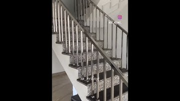 SS Steel railing fitting in house/how to make SS railing fitting and installation #ssrailing #shorts