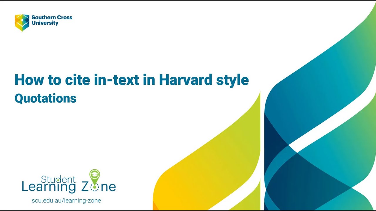 How to reference quotations intext using Harvard referencing style