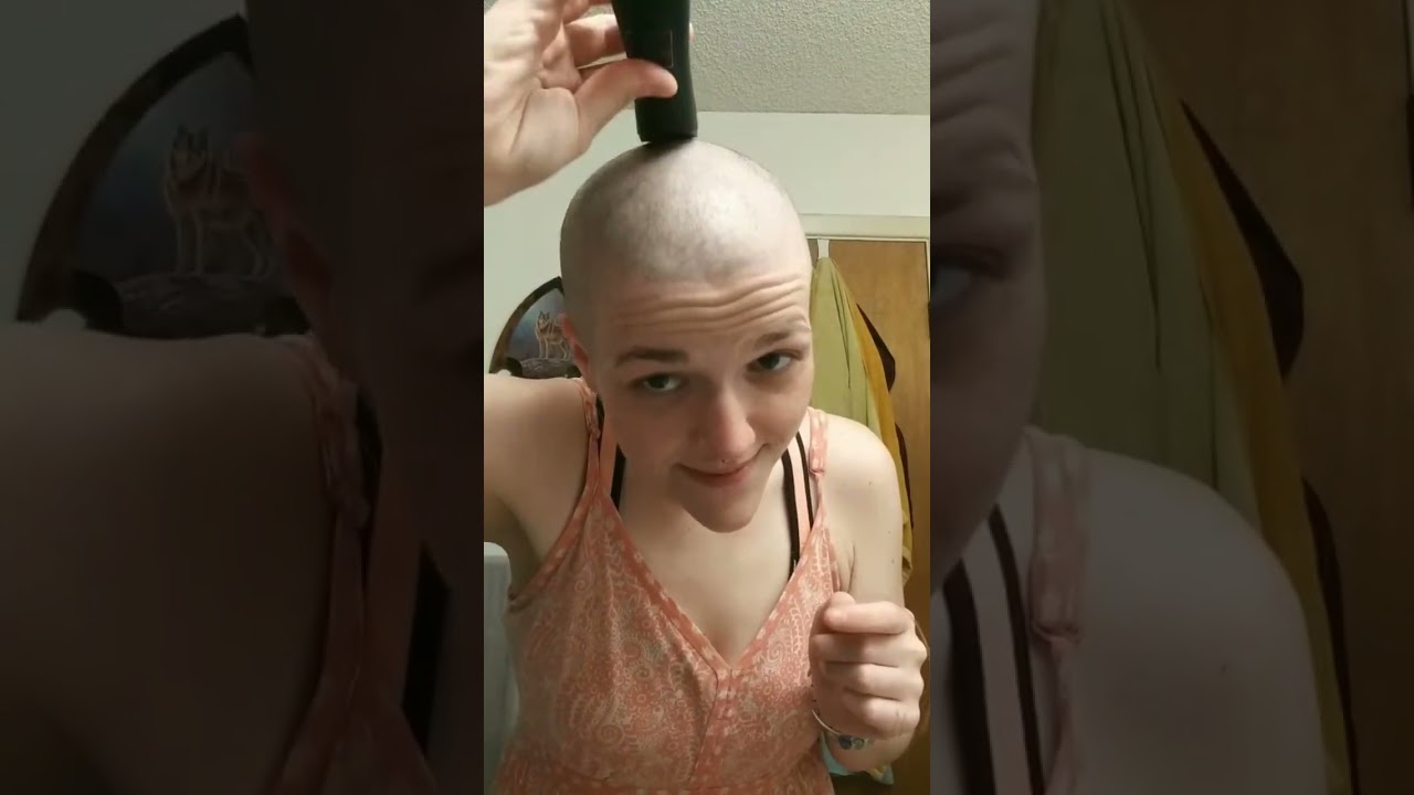 Woman self headshave