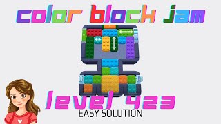 Color Block Jam Level 423 Solution