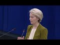 President von der Leyen at the EP Plenary: innovation, energy, economic resilience and security