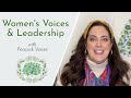 Women's Voices &amp; Leadership: Finding Power in Your Authentic Sound | Peacock Voices