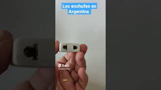 Así son los enchufes en Argentina