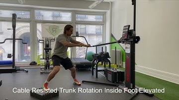 Resilient Performance - Cable Resisted Trunk Rotation Inside Foot Elevated