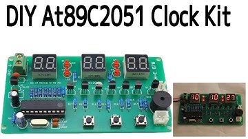 DIY At89c2051 clock kit | DIY digital Clock #digitalclock #clocktest