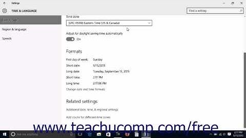 Windows 10 Tutorial Accessing the Time and Language Settings Microsoft Training