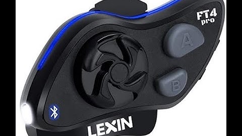 LEXIN 1pc FT4 PRO Motorcycle Bluetooth Headset Featuring Integrated Headlamp with SoS Mode