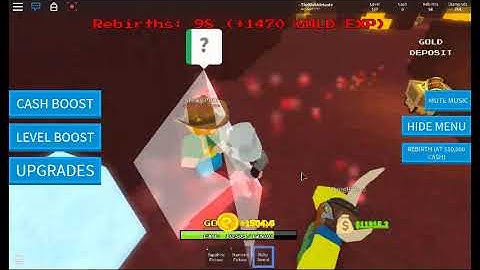Roblox Mining Simulator - I reached 100 rebirths!! OP!!