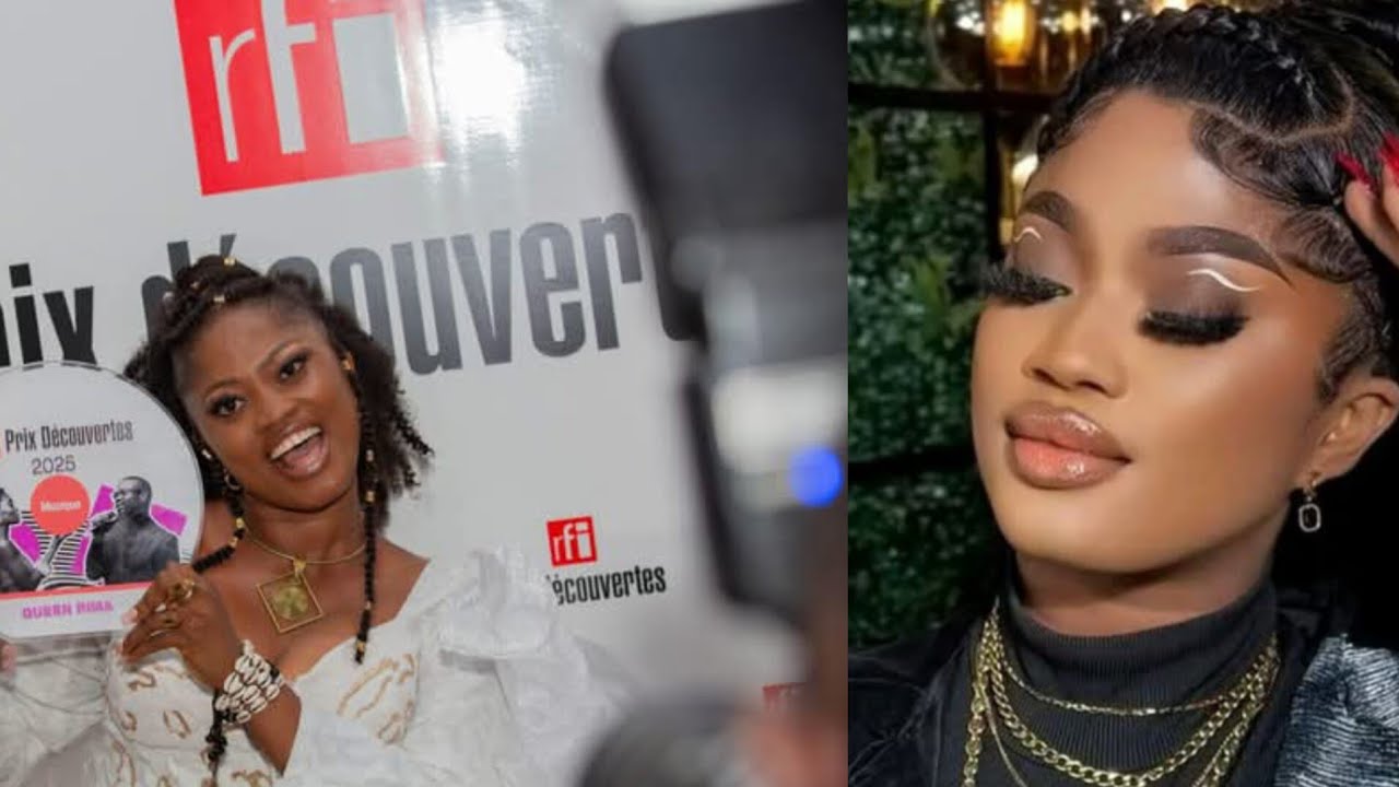 Cérémonie de remise de trophée rfi prix découverte 2025 à  RIMA QUEEN au centre culture