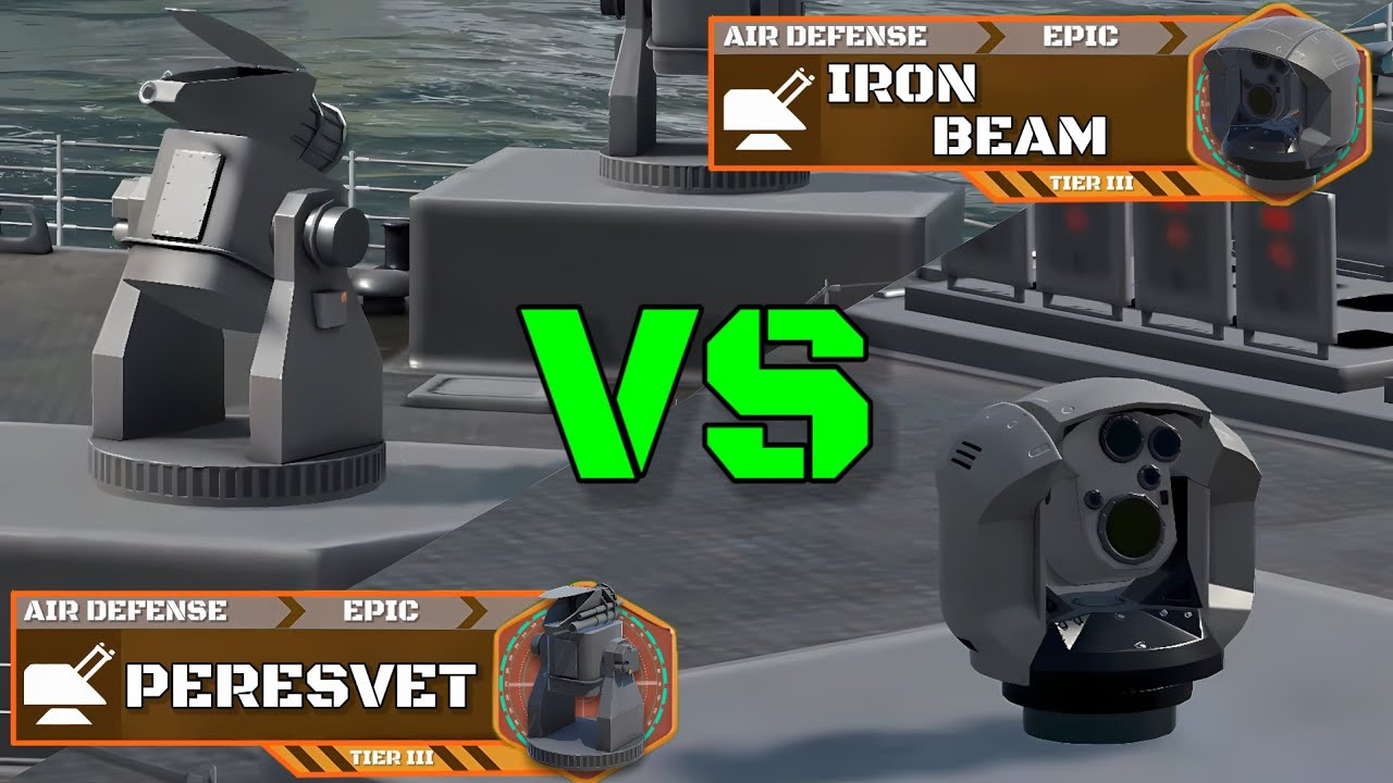 Peresvet New VIP Air Defense VS Iron Beam | Laser CIWS Comparison | Modern Warships