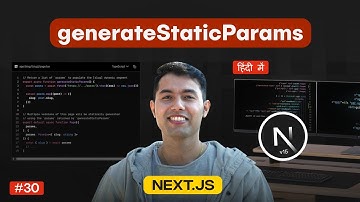 generateStaticParams in Next.js Explained with MyDQL DB | Convert Dynamic to Static Pages in Next JS
