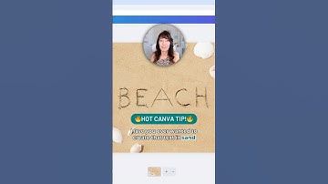 🌴 Want your Canva text to look like it’s written in the sand?