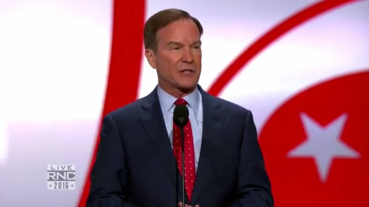 Michigan Attorney General Bill Schuette speaks at RNC