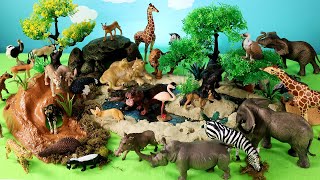 Fun Safari Diorama and African Animal Figurines