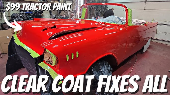 Almost Perfect $100 Paint Job - Tractor Paint On A 1957 Chevy