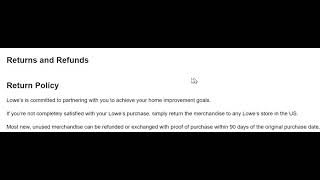 Famous Lowes Return Policy Not Reasonable & Customary Warning: Rec. Not to Buy from Lowes Net Worth