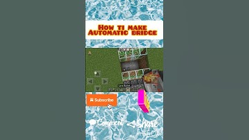 How to make automatic lava bridge in minecraft #hacks #minecraft #shorts