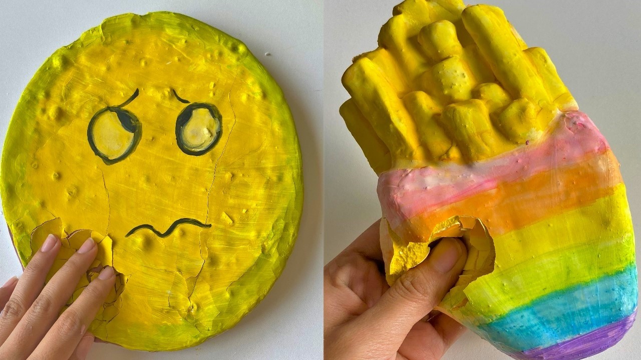 Luxury Relaxing ASMR | Satisfying Clay Cracking for Deep Stress Relief 💛