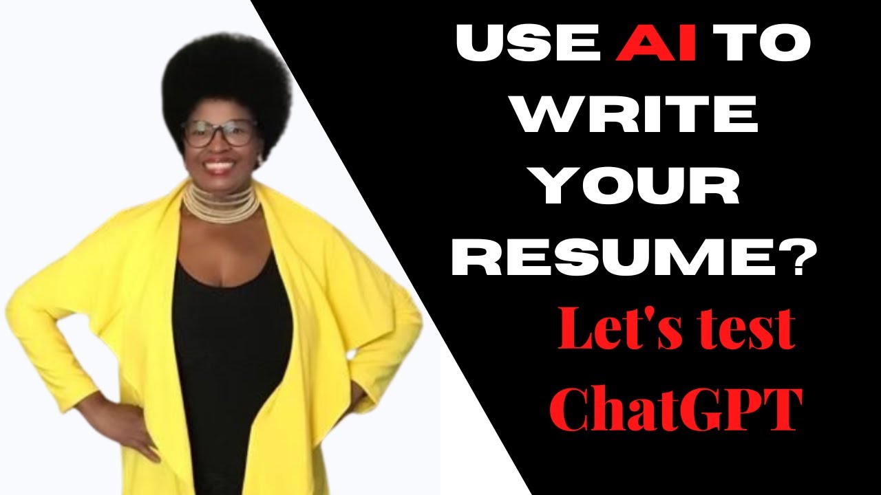 ChatGPT Can AI write you a resume - YouTube