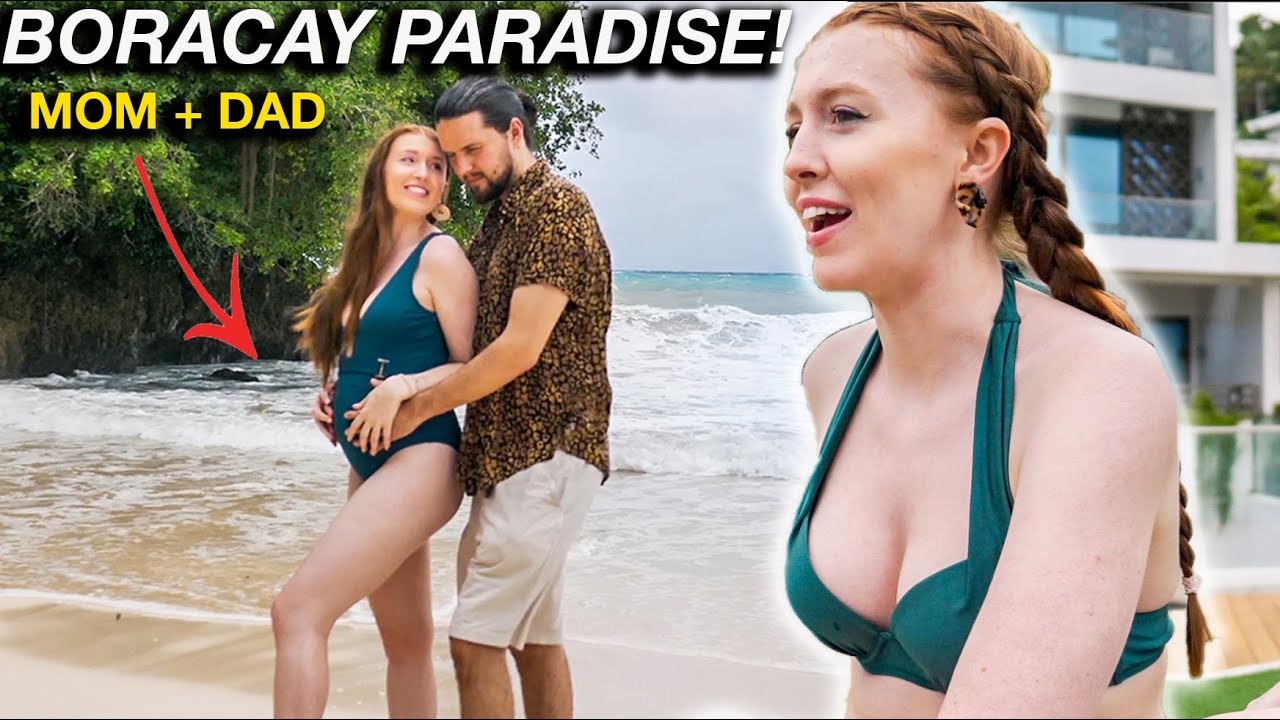 BORACAY BEACH With A Baby Bump  Paradise for New Mom   Dad