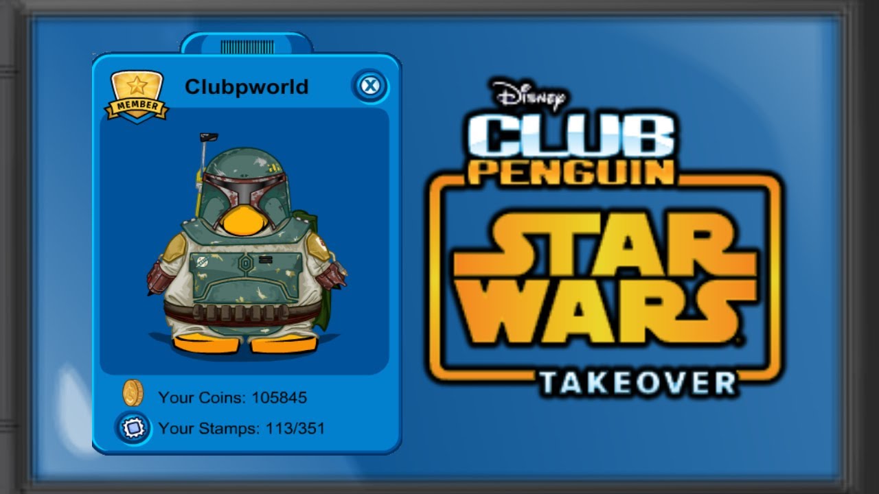 Club Penguin- Star Wars Costume - YouTube